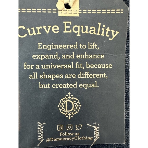 Democracy Womens Ab Solution Mid Blue Vintage High Rise  Bermuda Jean Short SZ 2 - Picture 15 of 16